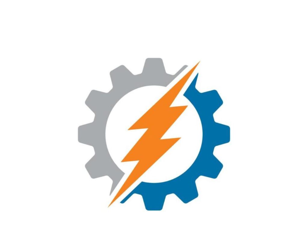 Gear with lightning bolt design